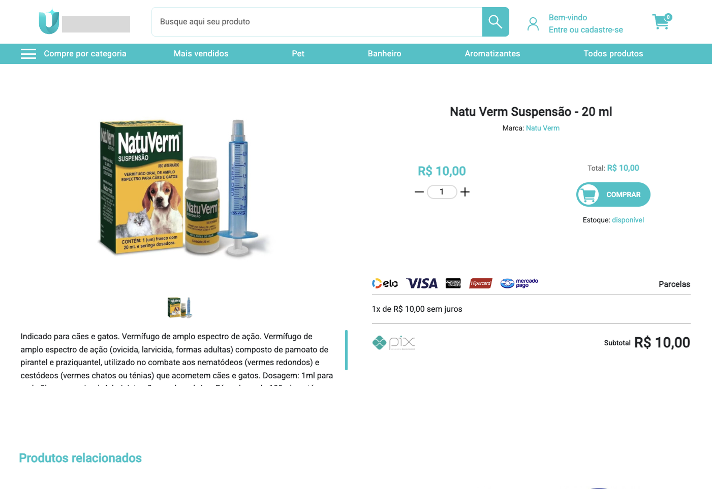 Thoth Ecommerce - Produto